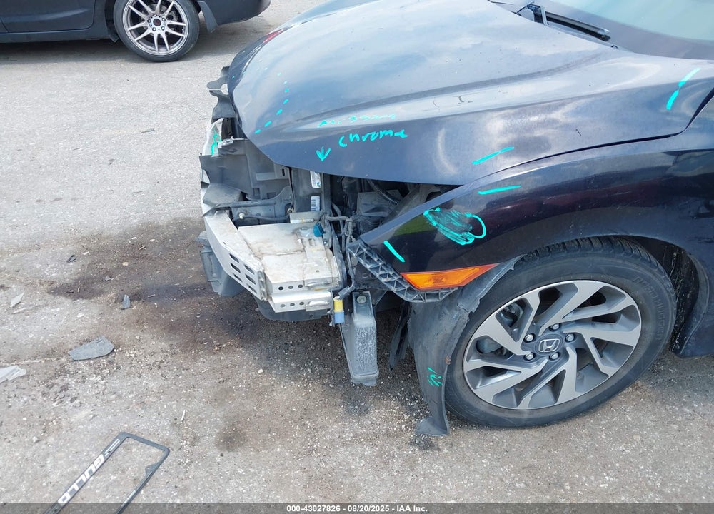 2016 HONDA CIVIC VIN: 19XFC2F75GE016701