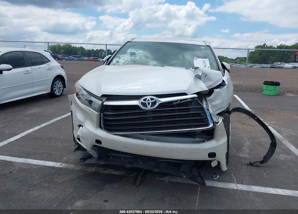 2015 TOYOTA HIGHLANDER VIN: 5TDYKRFH8FS041612