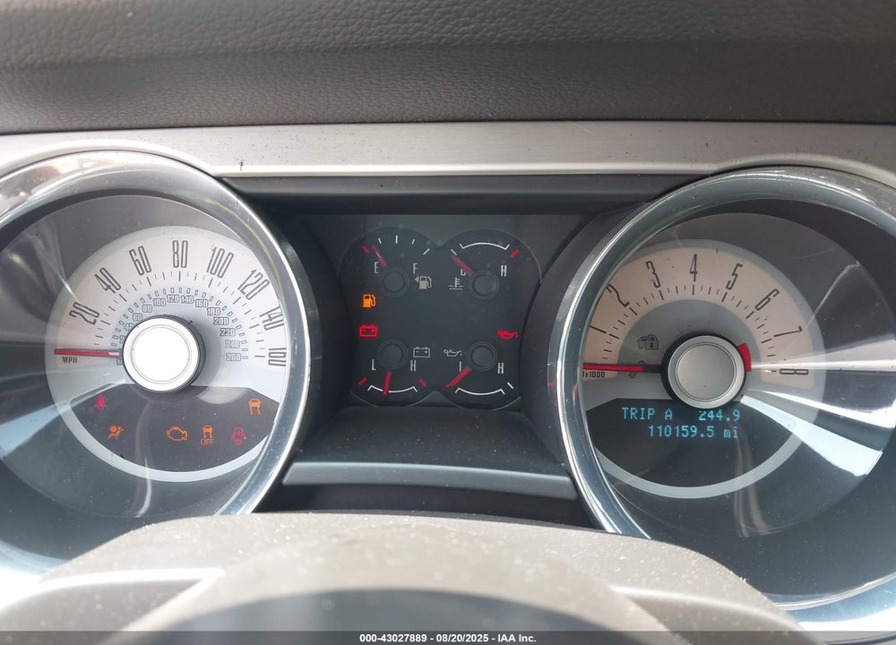 2012 FORD MUSTANG VIN: 1ZVBP8AM1C5247827