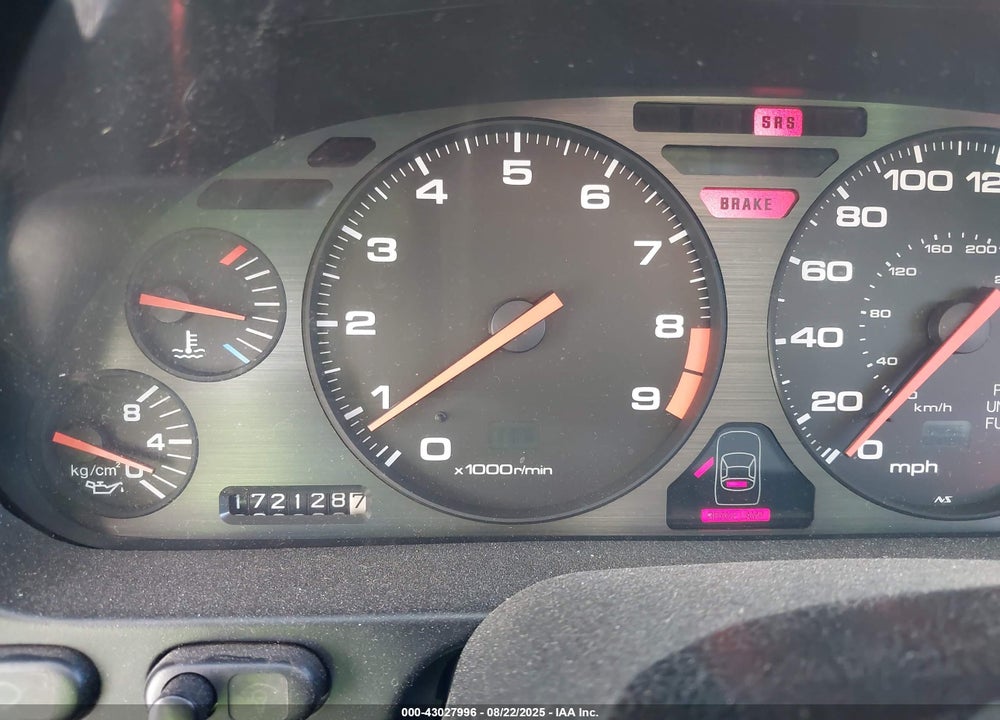 1993 ACURA NSX VIN: JH4NA1154PT000433