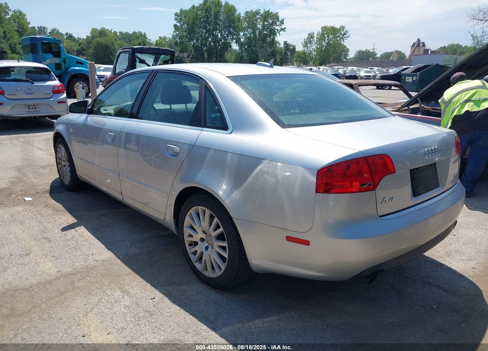2006 AUDI A4 2.0T VIN: WAUDF78E06A188575