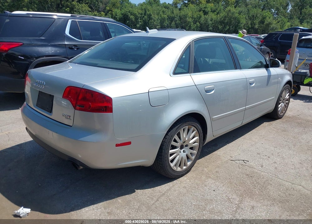 2006 AUDI A4 2.0T VIN: WAUDF78E06A188575