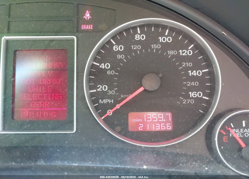 2006 AUDI A4 2.0T VIN: WAUDF78E06A188575