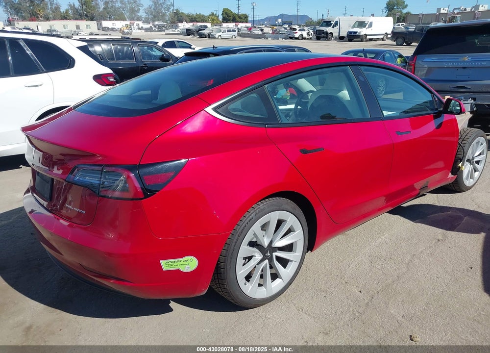 2022 TESLA MODEL 3 VIN: 5YJ3E1EB4NF269643