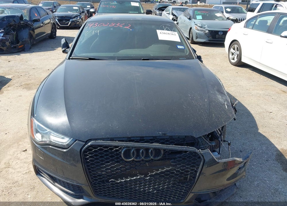 2013 AUDI S5 VIN: WAU3GAFRXDA047294