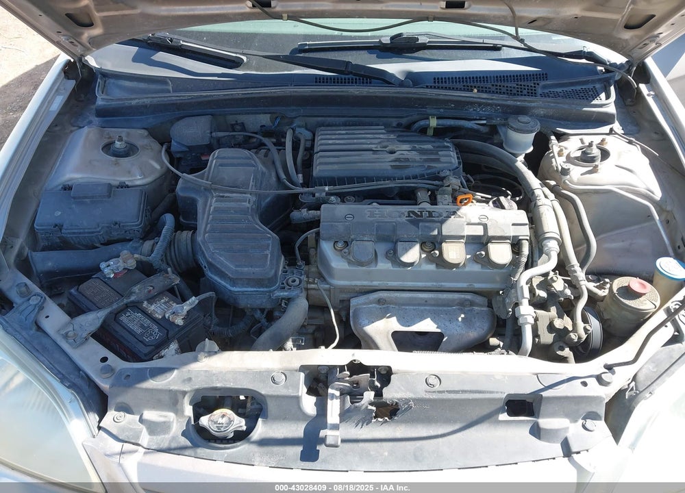 2002 HONDA CIVIC VIN: 1HGES16572L041575