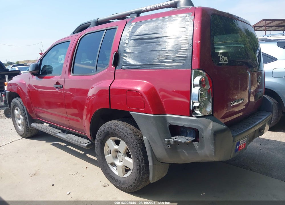 2008 NISSAN XTERRA S VIN: 5N1AN08UX8C513548