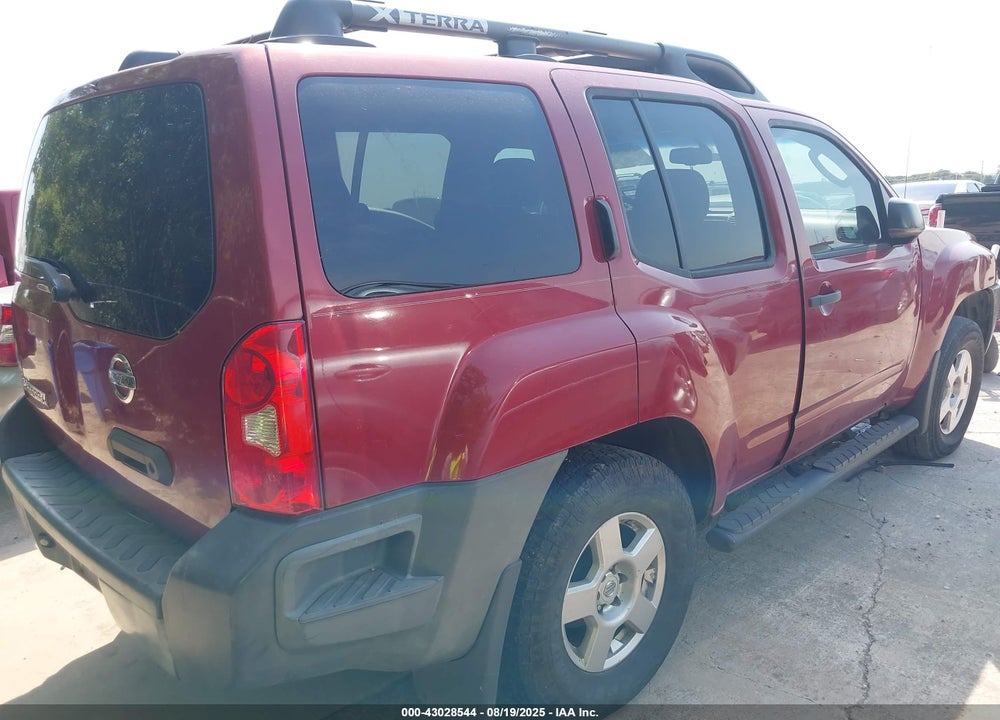 2008 NISSAN XTERRA S VIN: 5N1AN08UX8C513548