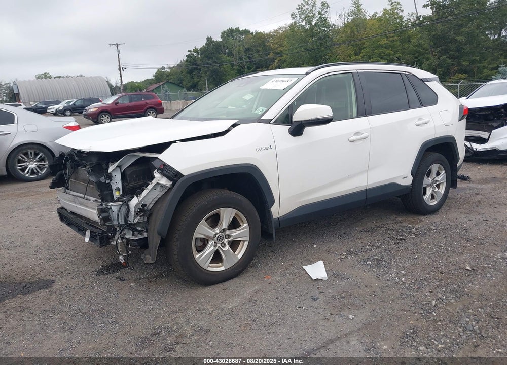 2021 TOYOTA RAV4 HYBRID XLE VIN: JTMRWRFV8MD127266