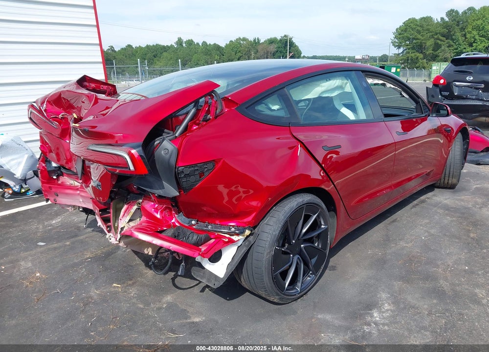 2024 TESLA MODEL 3 PERFORMANCE ALL-WHEEL DRIVE VIN: 5YJ3E1ET8RF869208