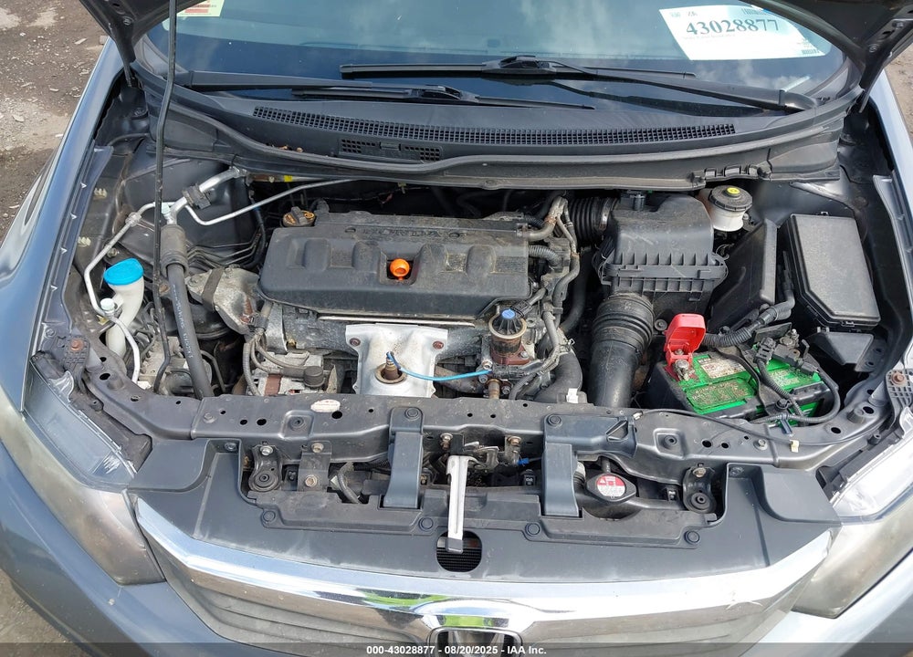 2012 HONDA CIVIC VIN: 19XFB2F87CE362822