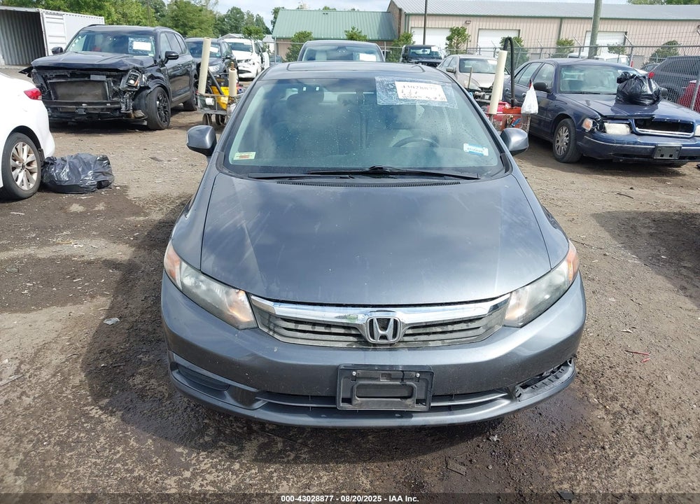 2012 HONDA CIVIC VIN: 19XFB2F87CE362822