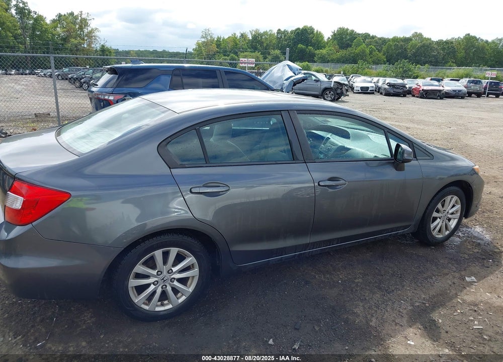 2012 HONDA CIVIC VIN: 19XFB2F87CE362822