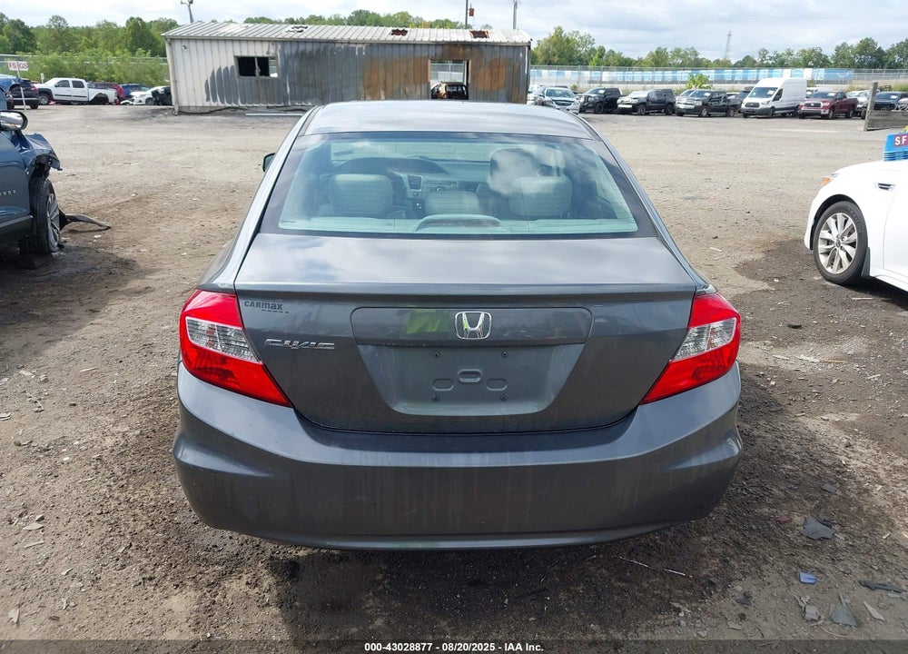 2012 HONDA CIVIC VIN: 19XFB2F87CE362822