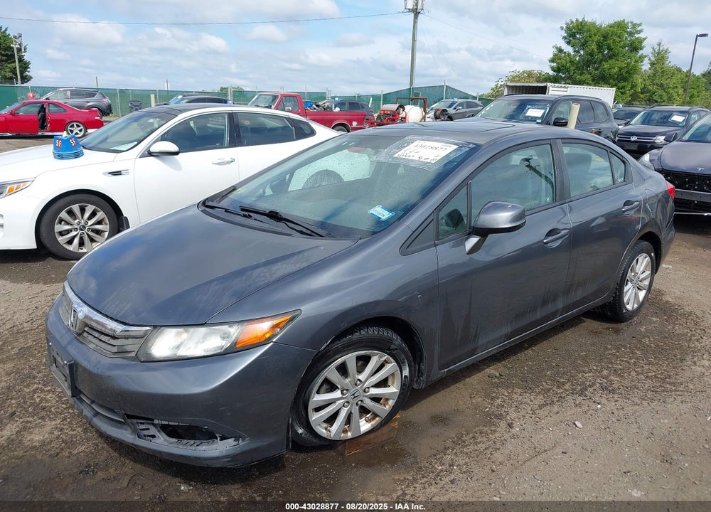 2012 HONDA CIVIC VIN: 19XFB2F87CE362822