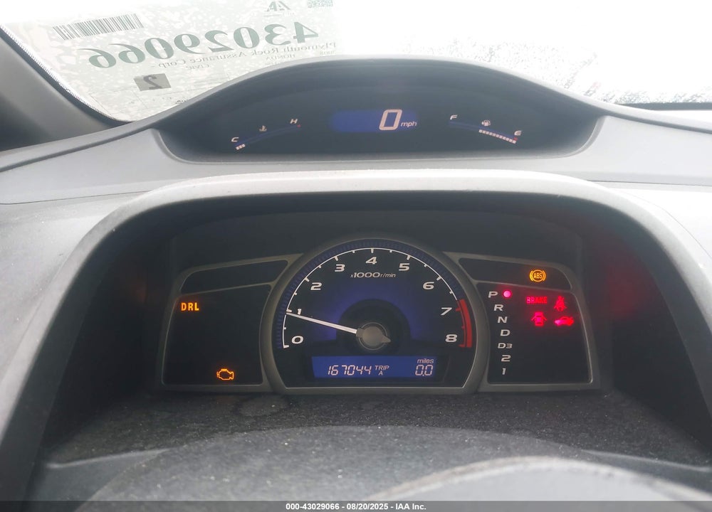 2008 HONDA CIVIC LX VIN: 1HGFA16548L038570
