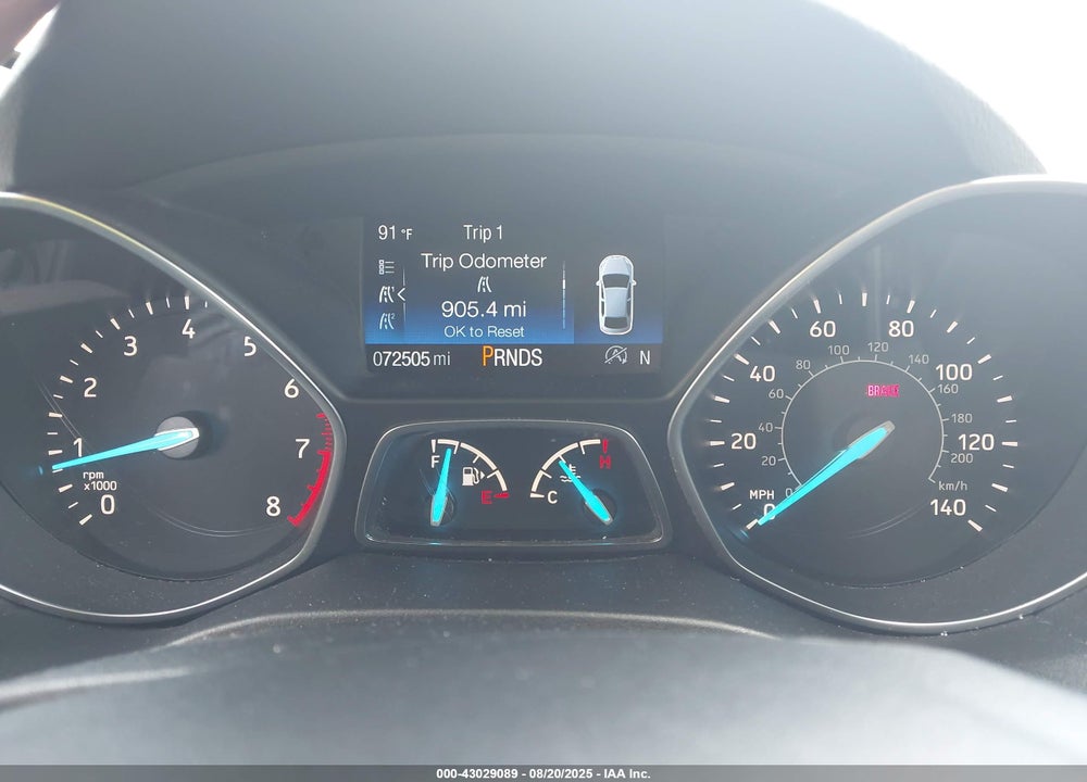 2017 FORD ESCAPE VIN: 1FMCU9J99HUD83312