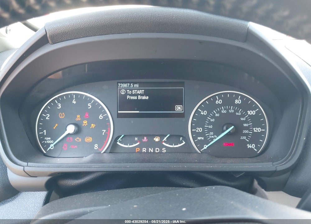 2019 FORD ECOSPORT VIN: MAJ6S3KLXKC260765