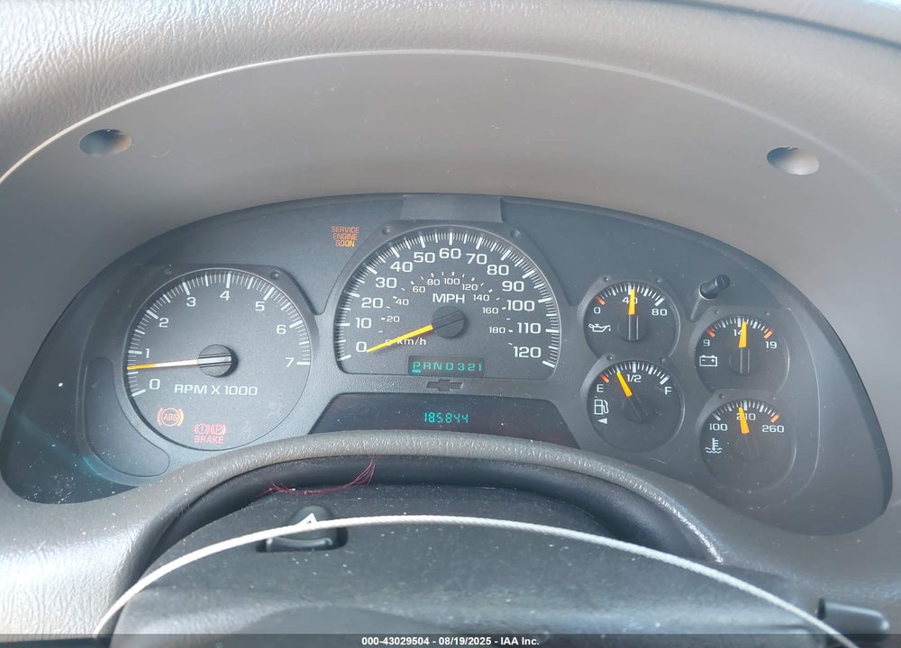 2004 CHEVROLET TRAILBLAZER LS VIN: 1GNDS13S742222809