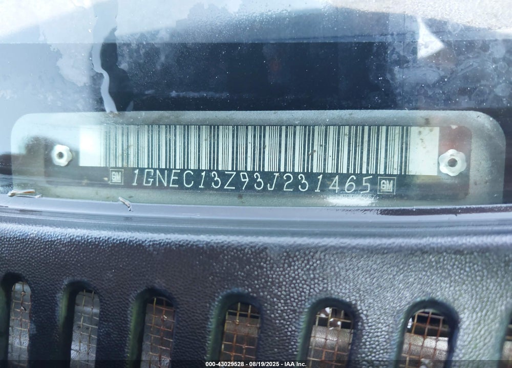 2003 CHEVROLET TAHOE LT VIN: 1GNEC13Z93J231465