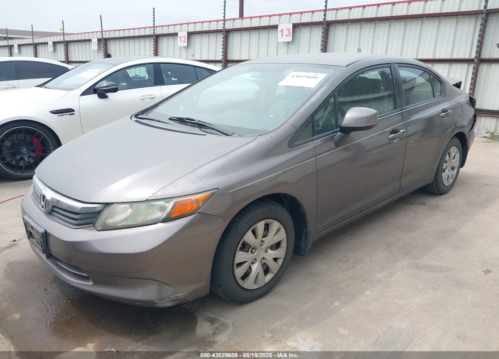 2012 HONDA CIVIC VIN: 2HGFB2F51CH541644