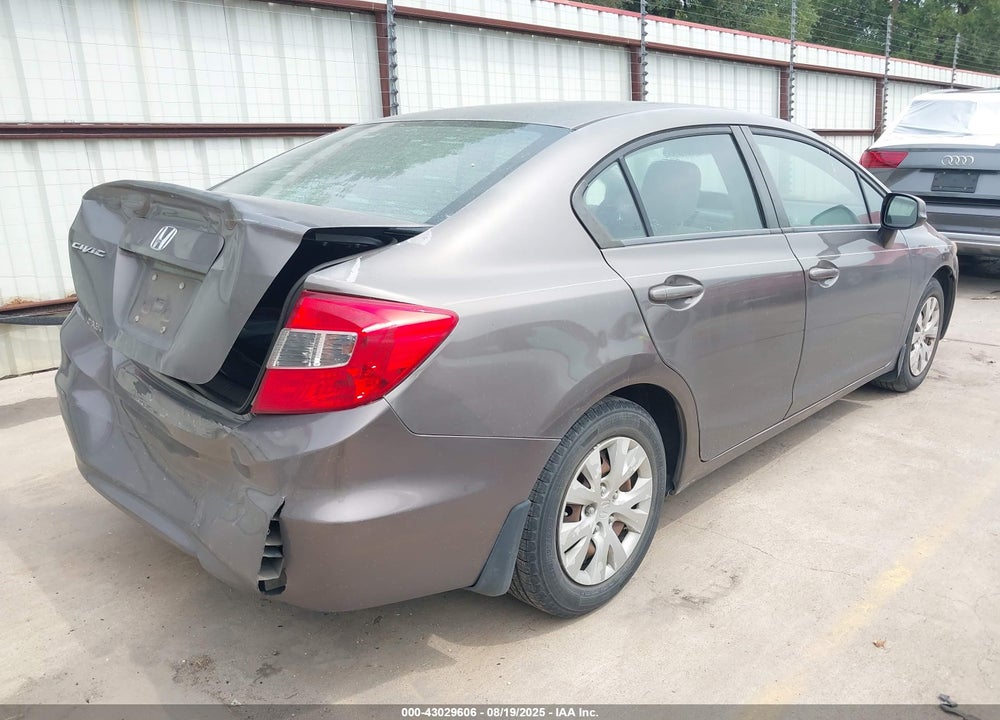 2012 HONDA CIVIC VIN: 2HGFB2F51CH541644