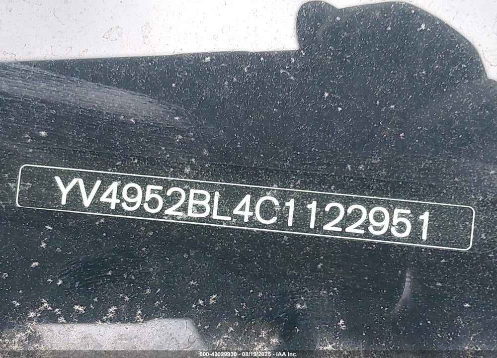 2012 VOLVO XC70 VIN: YV4952BL4C1122951