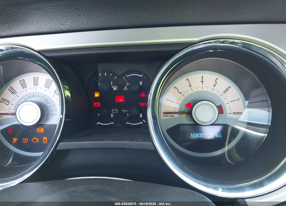 2011 FORD MUSTANG VIN: 1ZVBP8AM9B5136487