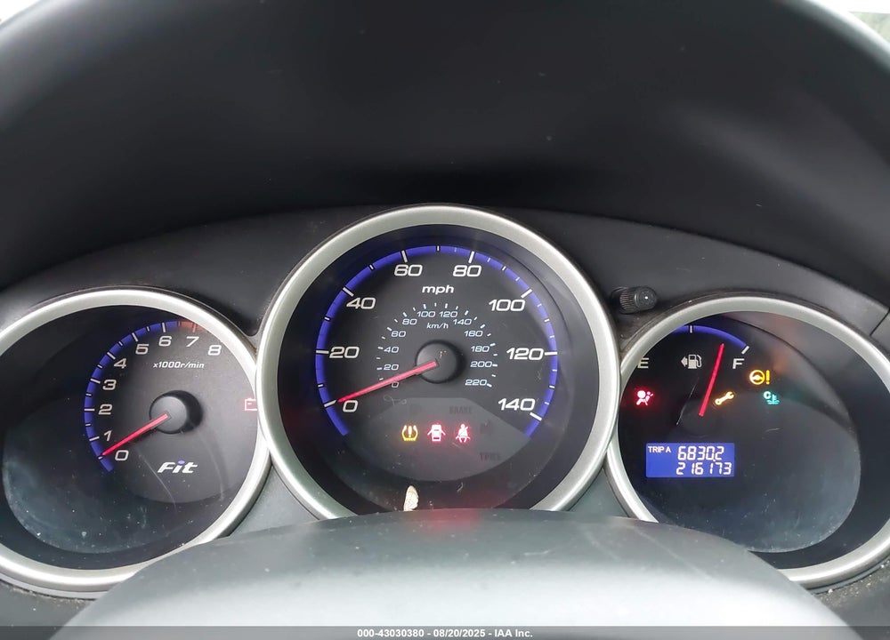 2008 HONDA FIT VIN: JHMGD37488S071409