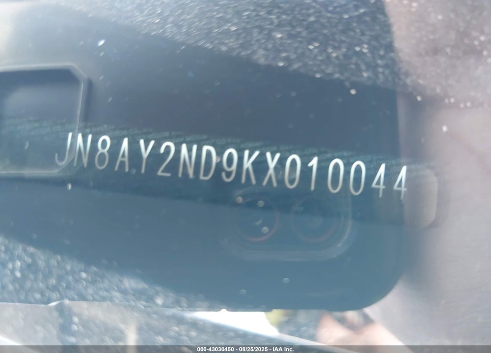2019 NISSAN ARMADA VIN: JN8AY2ND9KX010044