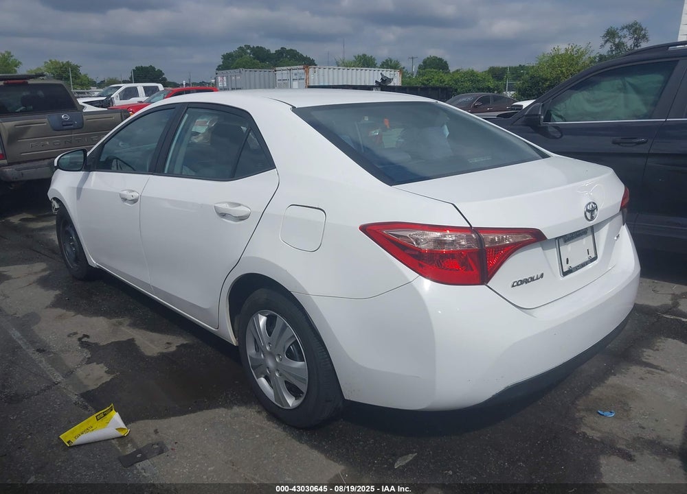 2018 TOYOTA COROLLA LE VIN: 2T1BURHE0JC010603