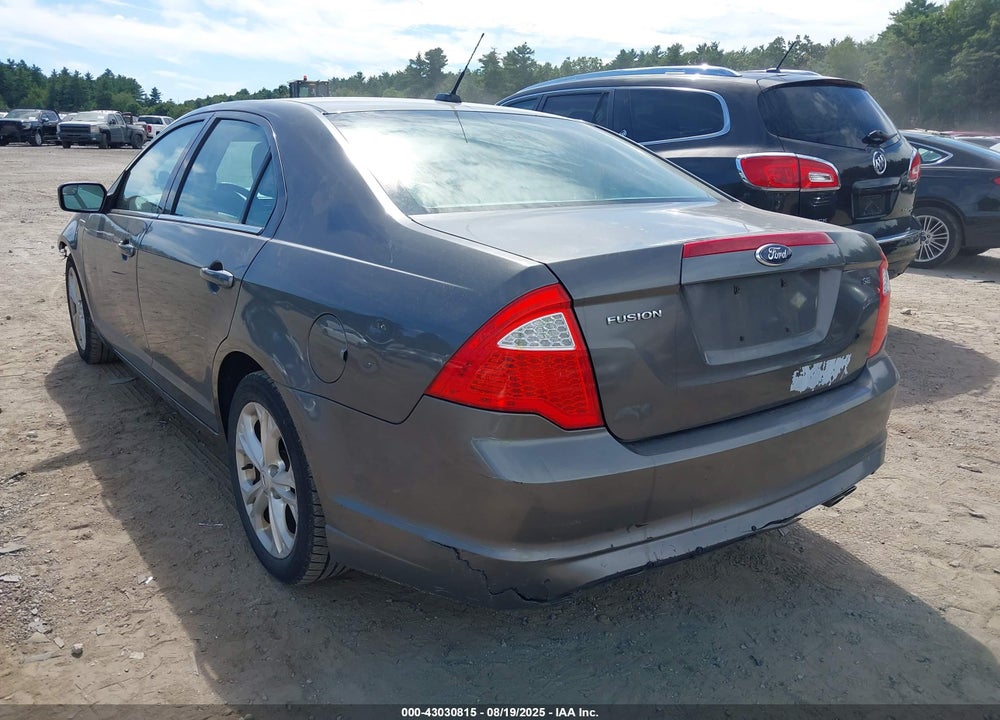 2012 FORD FUSION SE VIN: 3FAHP0HA7CR274754