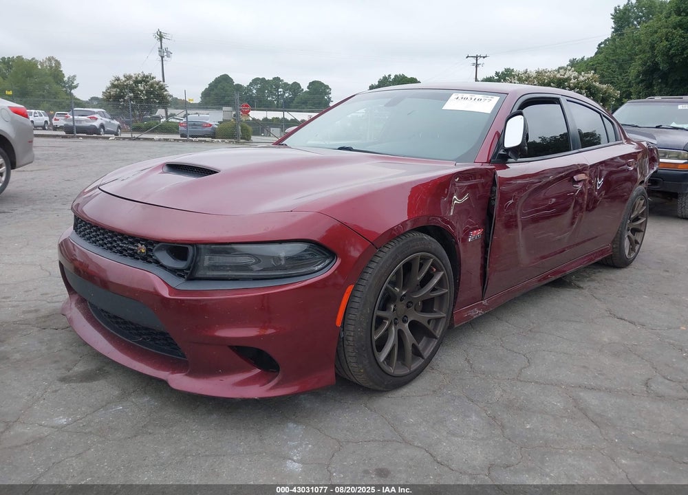 2019 DODGE CHARGER SCAT PACK RWD VIN: 2C3CDXGJ4KH510492