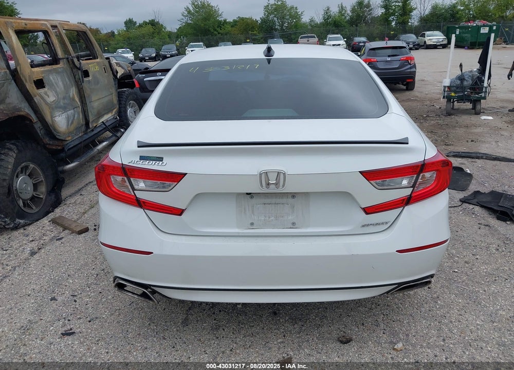 2022 HONDA ACCORD VIN: 1HGCV1F38NA084786
