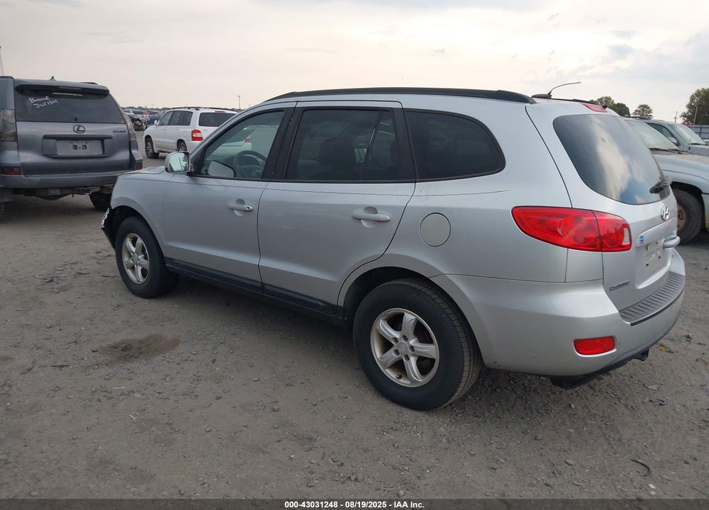 2008 HYUNDAI SANTA FE GLS VIN: 5NMSG13DX8H184478
