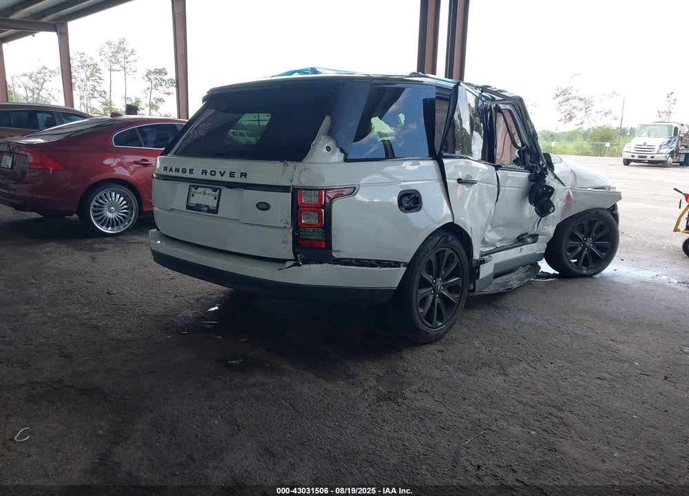 2016 LAND ROVER RANGE ROVER VIN: SALGR2KF3GA297344