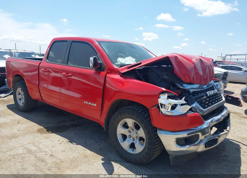 2022 RAM 1500 BIG HORN 4X2 6'4 BOX VIN: 1C6RREBT0NN272910