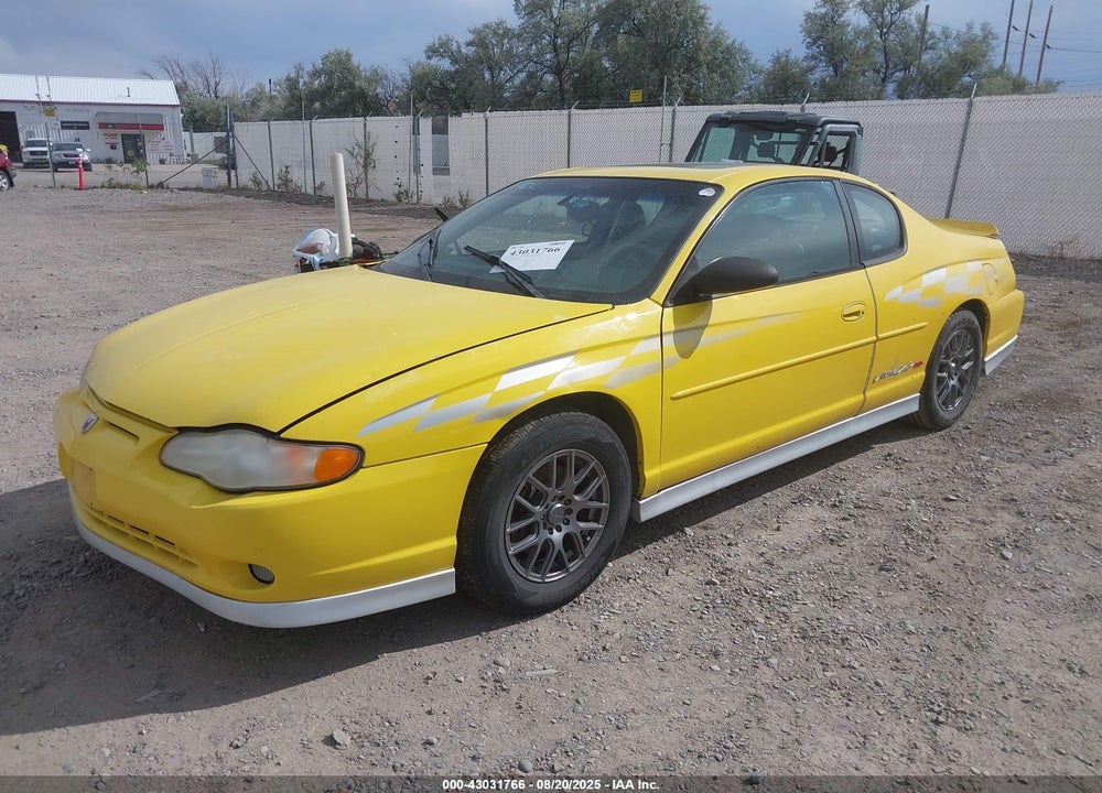 2002 CHEVROLET MONTE CARLO SS VIN: 2G1WX15K829318763