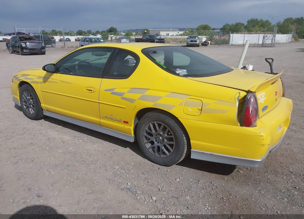 2002 CHEVROLET MONTE CARLO SS VIN: 2G1WX15K829318763