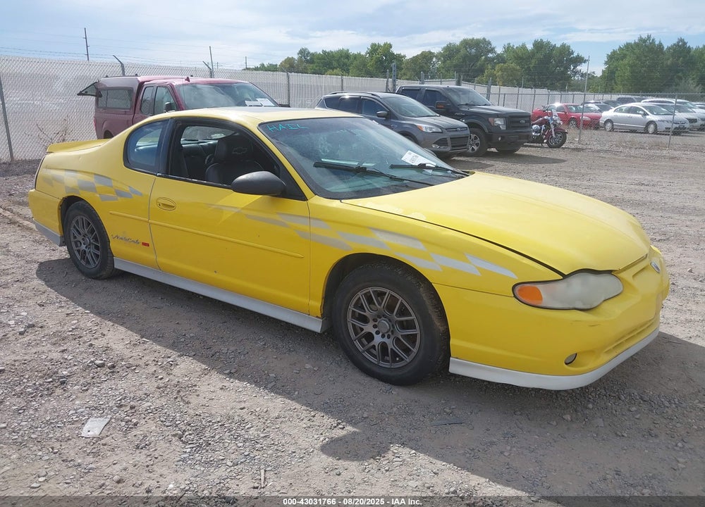 2002 CHEVROLET MONTE CARLO SS VIN: 2G1WX15K829318763
