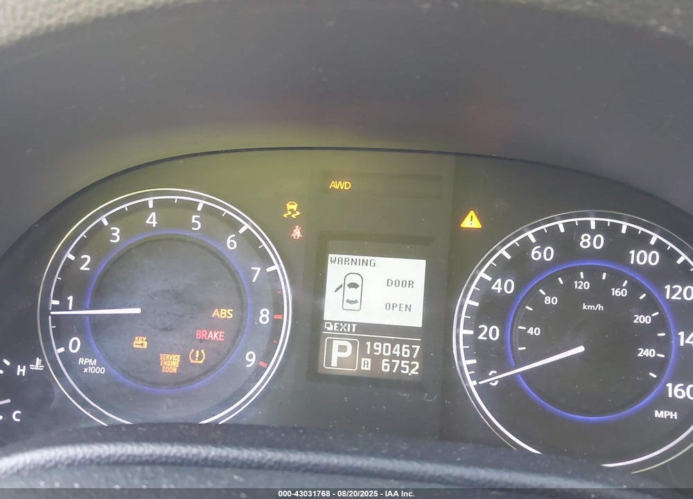 2011 INFINITI G37 VIN: JN1CV6AR2BM402583