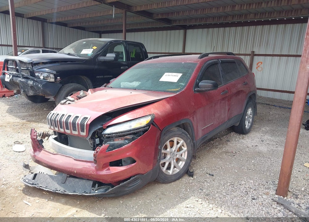 2016 JEEP CHEROKEE VIN: 1C4PJMAB1GW176226