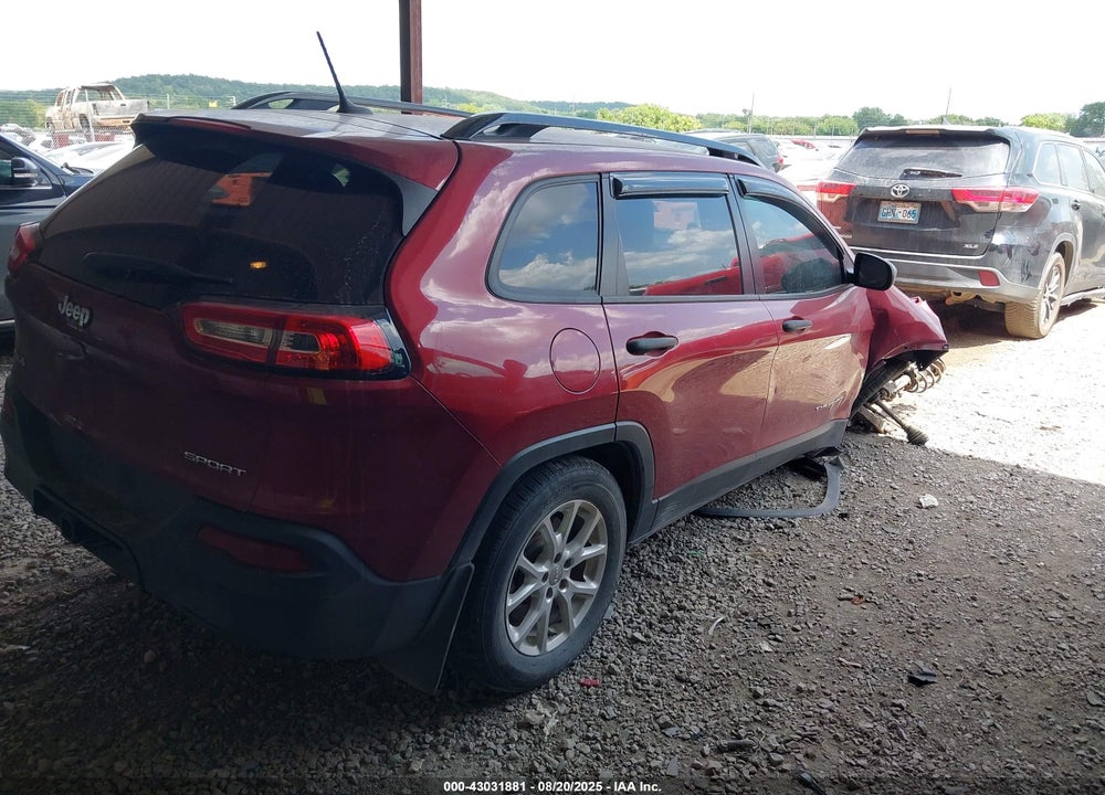 2016 JEEP CHEROKEE VIN: 1C4PJMAB1GW176226