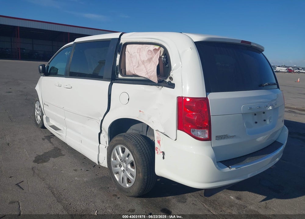 2016 DODGE GRAND CARAVAN SE VIN: 2C7WDGBG8GR364364