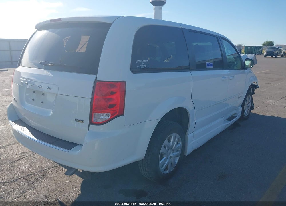 2016 DODGE GRAND CARAVAN SE VIN: 2C7WDGBG8GR364364