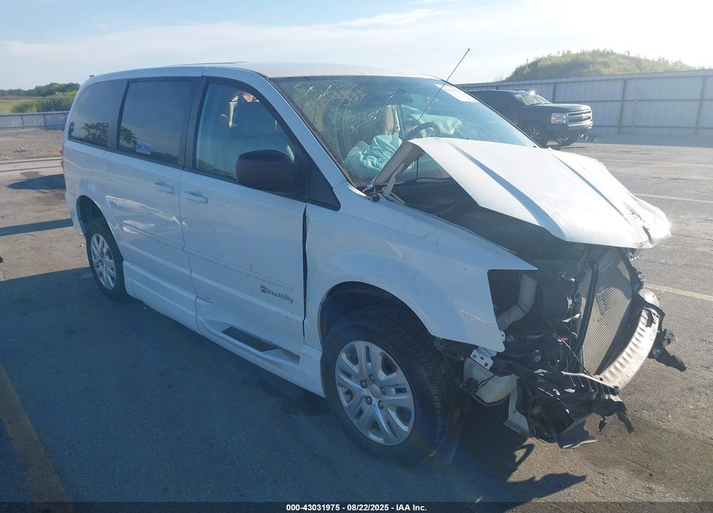 2016 DODGE GRAND CARAVAN SE VIN: 2C7WDGBG8GR364364