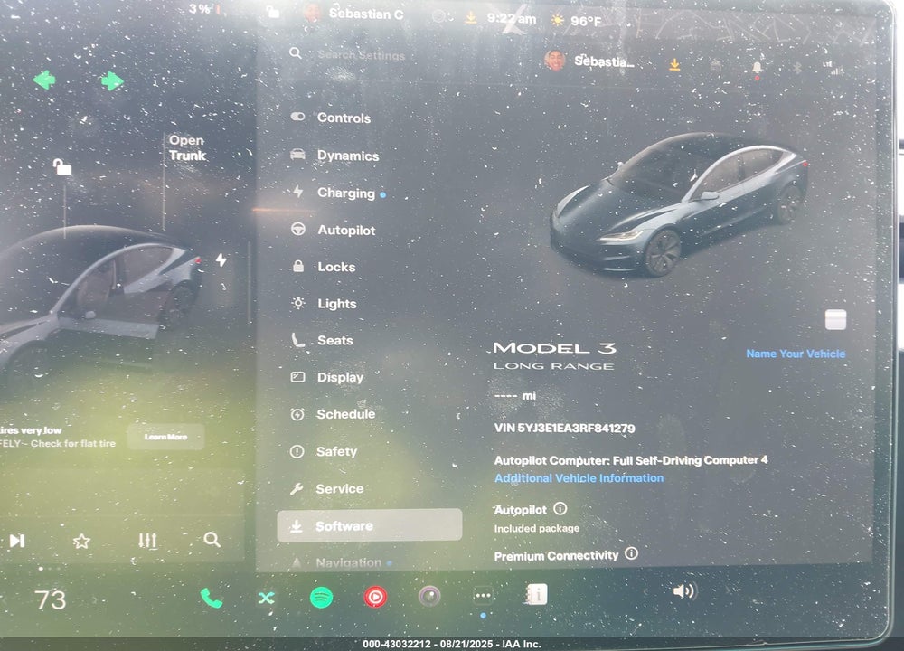 2024 TESLA MODEL 3 VIN: 5YJ3E1EA3RF841279