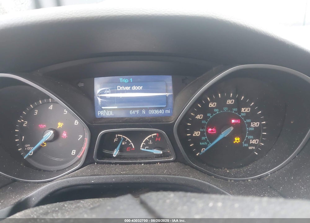2013 FORD FOCUS VIN: 1FADP3F23DL305655