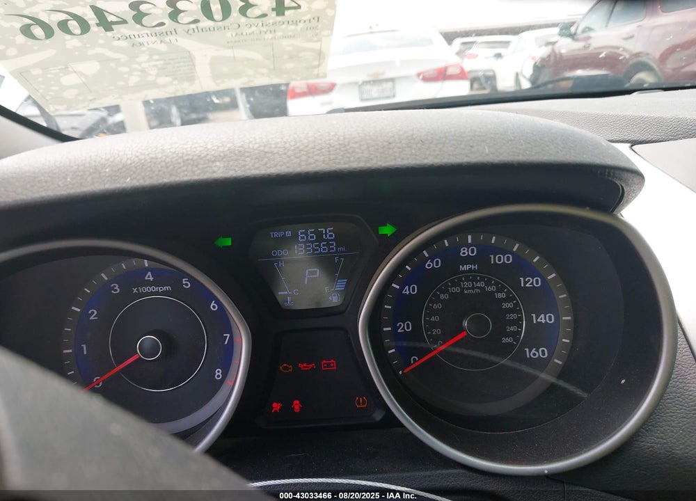 2013 HYUNDAI ELANTRA VIN: KMHDH4AE0DU918854
