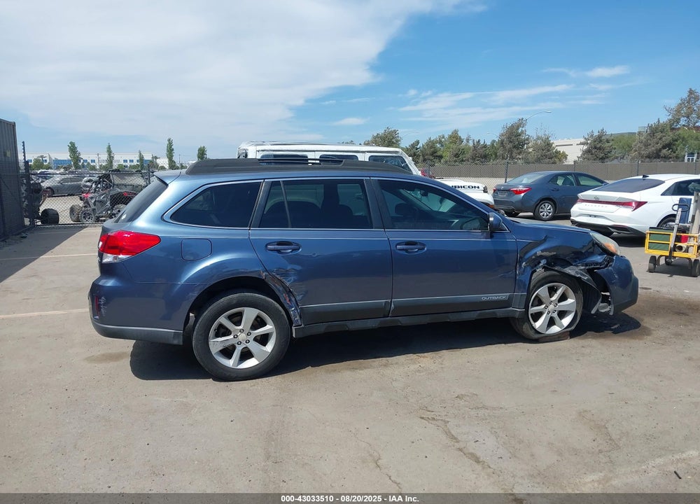 2013 SUBARU OUTBACK 2.5I PREMIUM VIN: 4S4BRBBC8D3320622